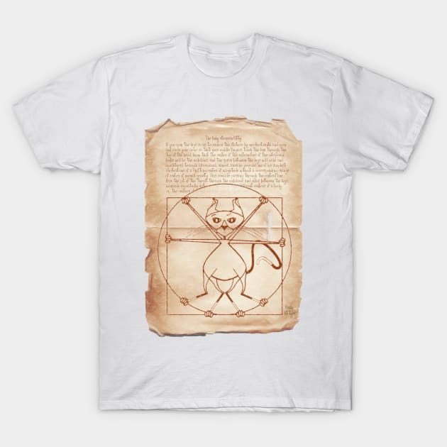 KINKY KITTY - The Kinky Vitruvian Kitty T-Shirt by Kartoon